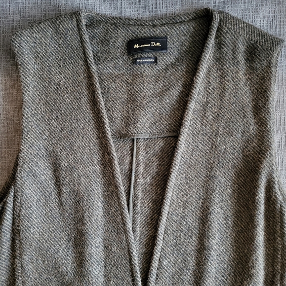 Massimo Dutti Wool-Blend Vest Size M - Picture 5 of 8